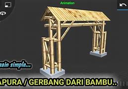 Cara Membuat Pintu Gerbang Dari Bambu